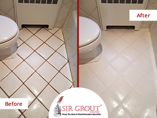 Awesome Transformation! See How This Floor in Rye Got a Complete Makeover Thanks to a Grout Cleaning Service