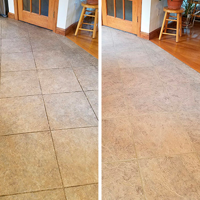 Any tile surface can be renewed with our tile and grout cleaning and sealing services