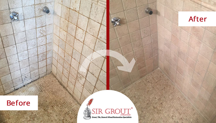 A Beautiful Master Shower In Rye Ny Is Now Mold Free Thanks To A