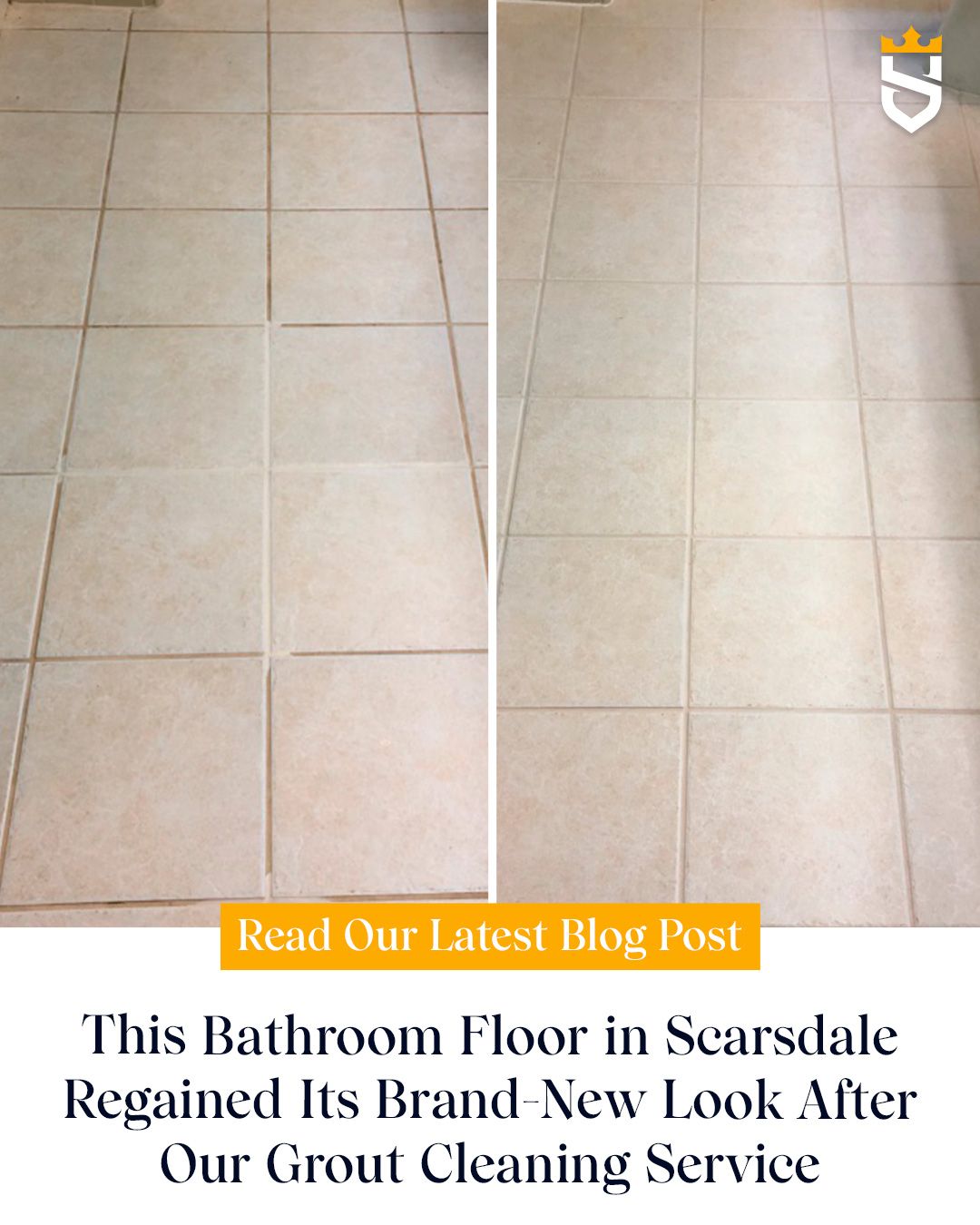 This Bathroom Floor in Scarsdale Regained Its Brand-New Look After Our Grout Cleaning Service