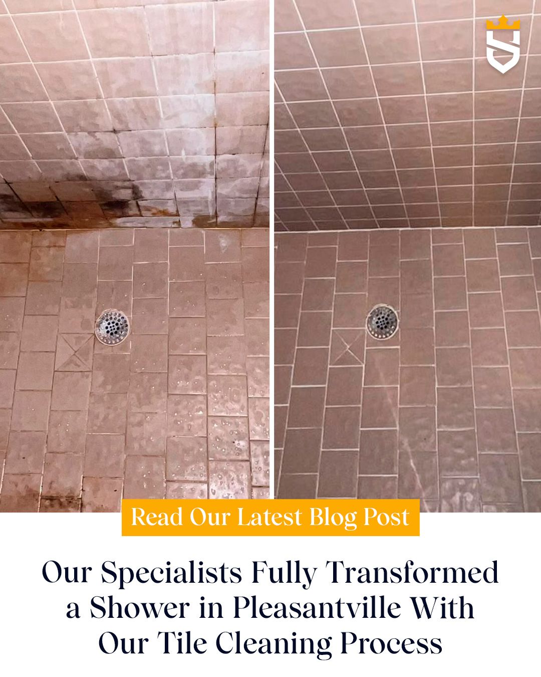 Our Specialists Fully Transformed a Shower in Pleasantville With Our Tile Cleaning Process